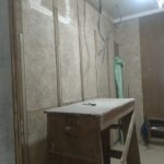 wood wool board arrangement